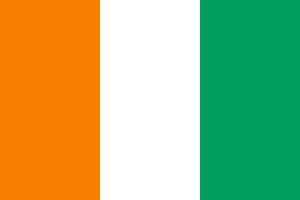 Die vlag van die Ivoorkus.